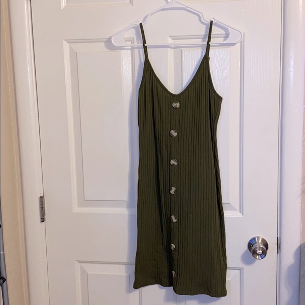 Green/Army Color Dress